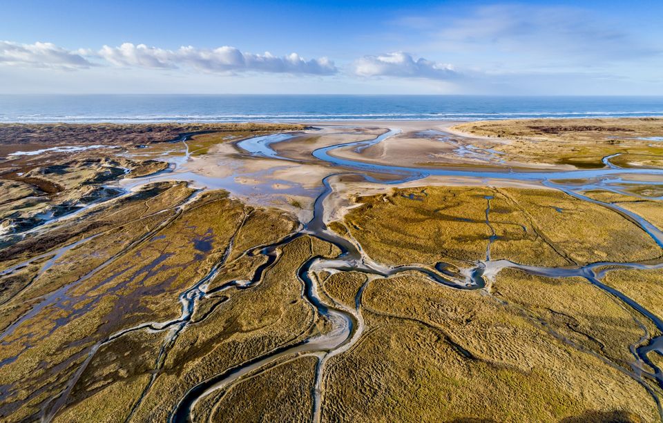 Dutch Wadden Sea islands landscape